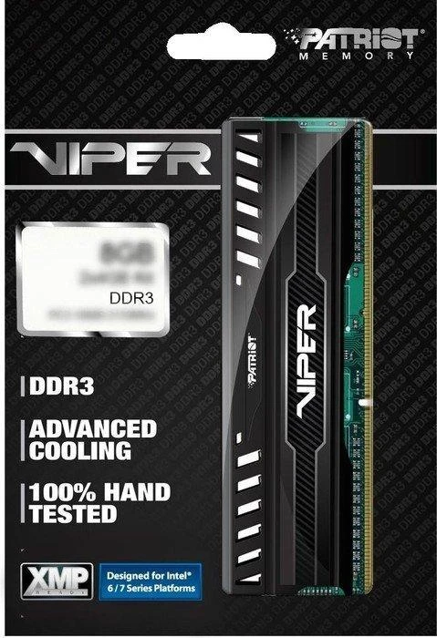 PATRIOT atmintis 16 GB (2 x 8 GB) PC3-12800 (1600 MHz) rinkinys - 16 GB - 2 x 8 GB - DDR3 - 1600 MHz - 240 kontaktų DIMM