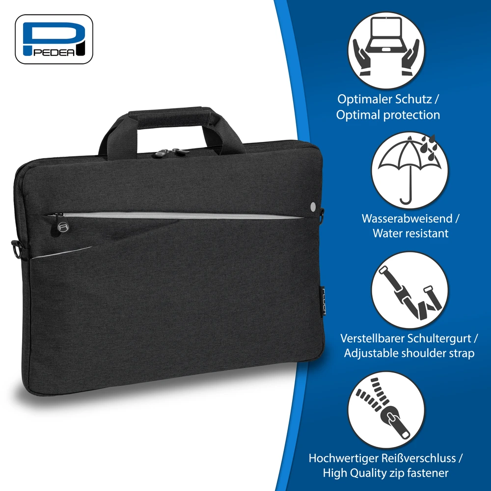 Pedea PEDEA Notebook Case Mada 33.8cm 13.3col su papildoma kišenpinigių juoda - 66063020