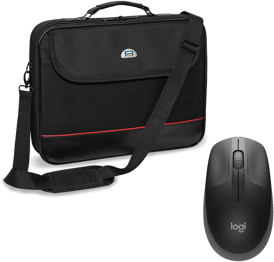 Pedea "Trendline" 17,3" + Logitech M190, kabellos, juodas
