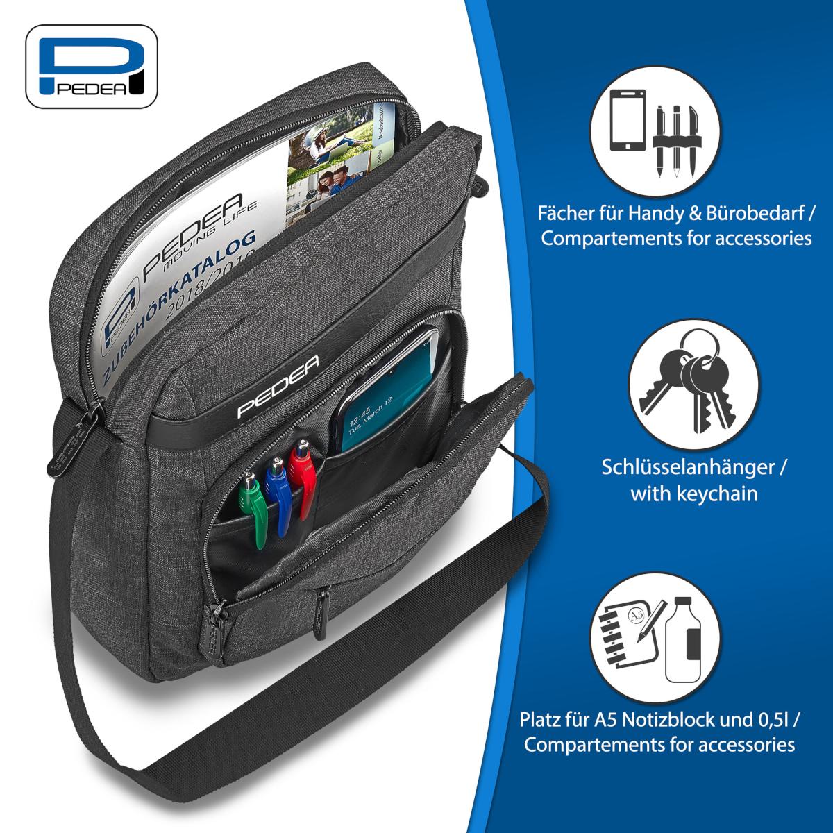Dėklas na tablet Pedea PEDEA Planšetė Umhängetasche URBAN compact 25,8cm (10.2''), grau