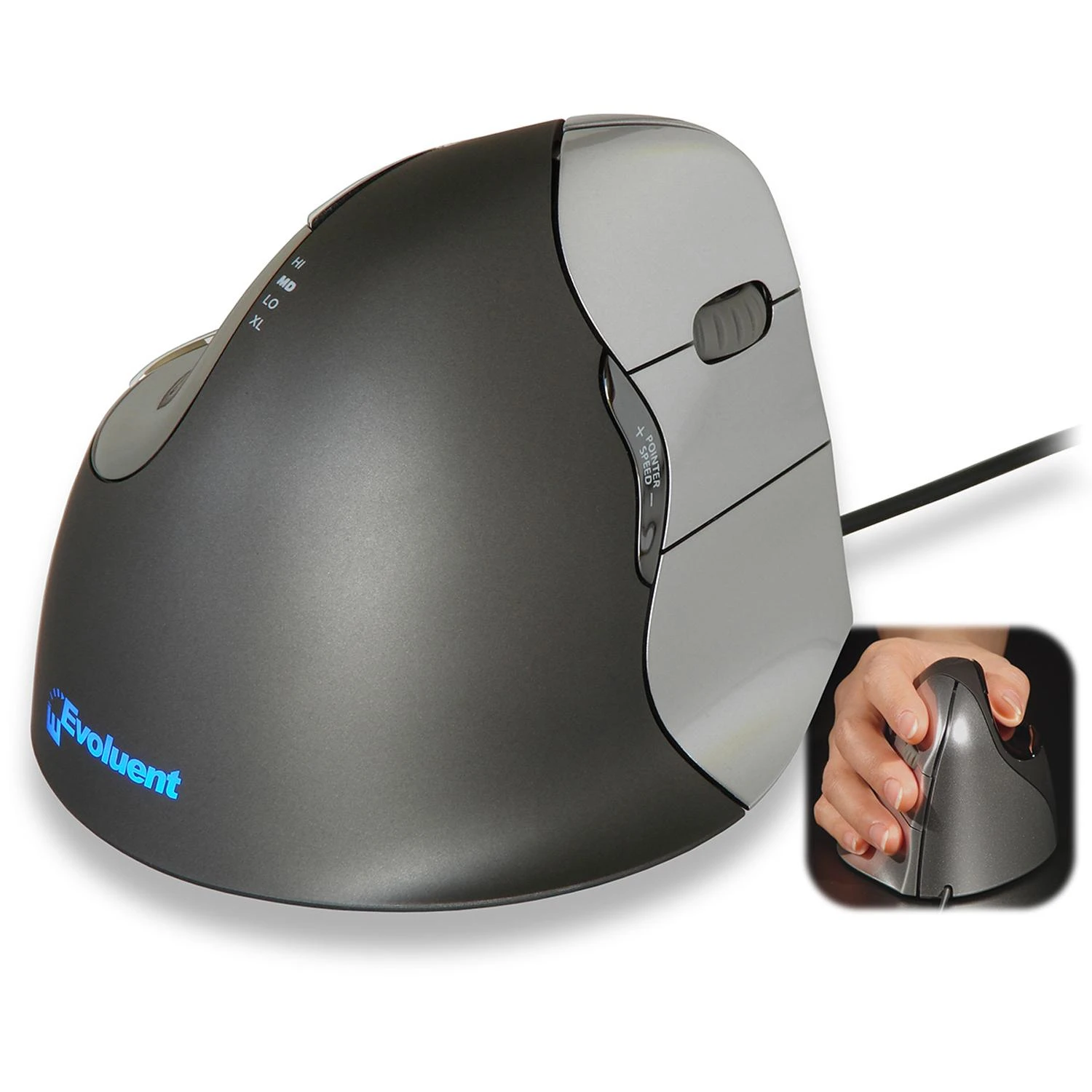 Pelė Evoluent VerticalMouse 4 USB Right Hand