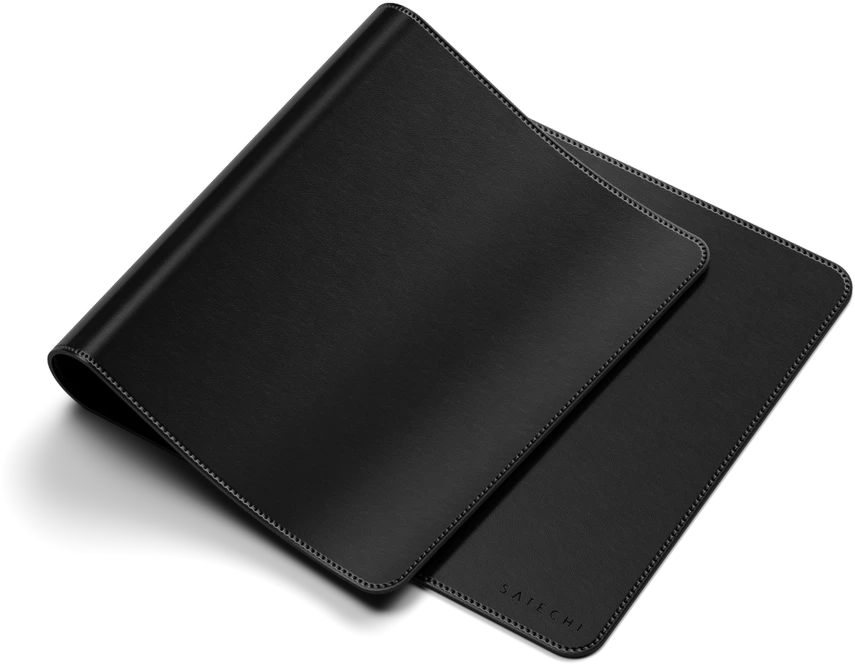SATECHI Vegan-Leather Premium stalo kilimėlis (Juodas)