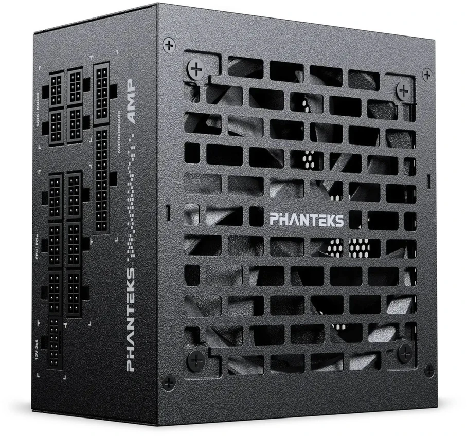 „Phanteks AMP GH V2 1000W 80 PLUS Platinum“ maitinimo šaltinis, PCIe 5.1, ATX 3.1 × 1000 vatų, Juodas
