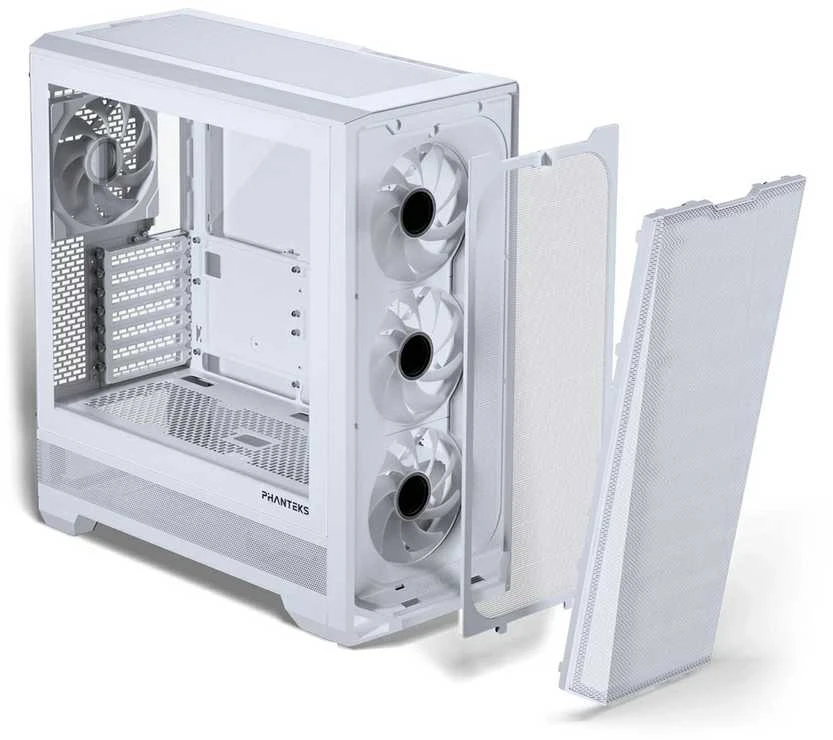PHANTEKS Eclipse G400A PC-kompiuterio korpusas, Midi-Tower, E-ATX, Tempered Glass, D-RGB – baltos spalvos