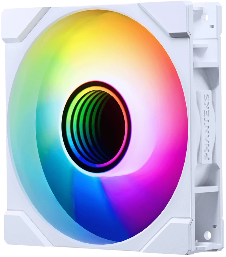 PHANTEKS M25 Gen2 PWM D-RGB korpuso ventiliatorius – Reverse Blade, 120mm, baltos spalvos