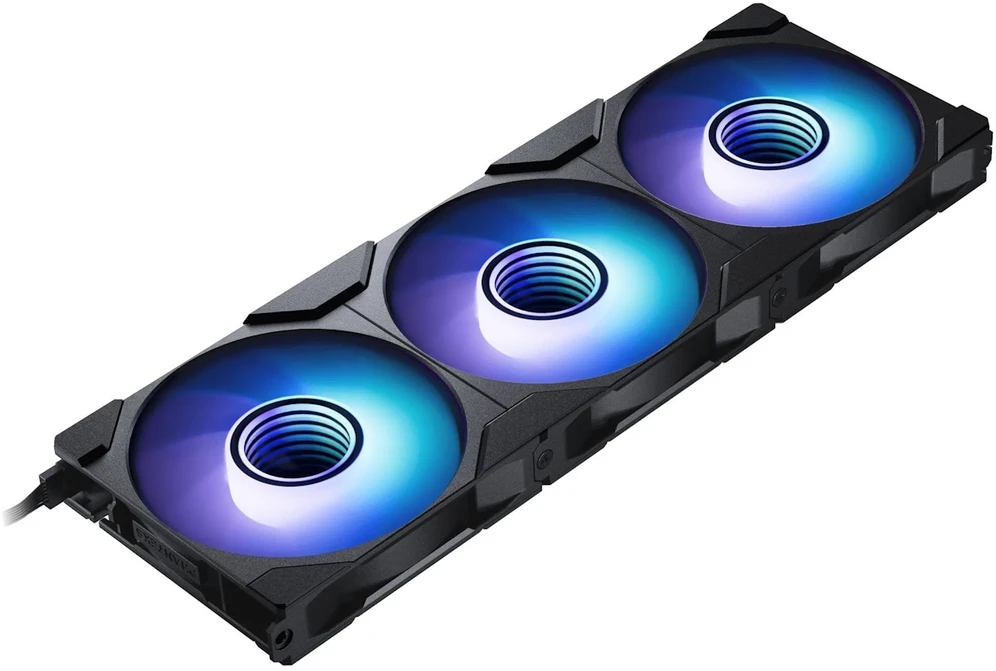 PHANTEKS M25 Gen2 PWM D-RGB korpuso ventiliatorius, 3er-Pack – Reverse Blade, 120mm, juodos spalvos