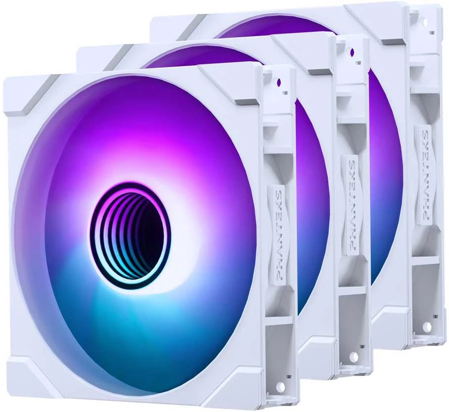 Komp ventiliatorius PHANTEKS M25 Gen2 PWM D-RGB, 3er-Pack - 140mm, baltos spalvos