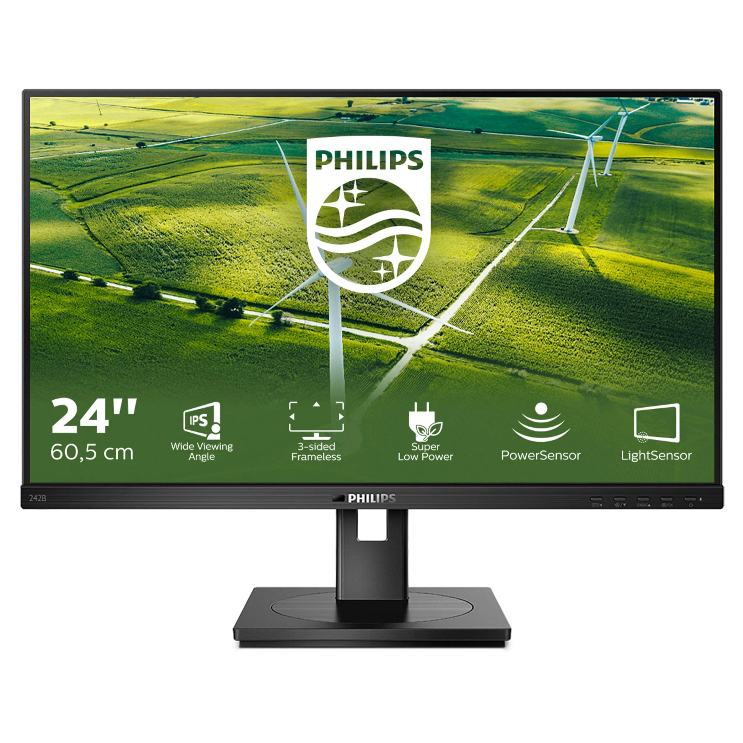 Monitorius Philips B Line 242B1G/00 23,8", Juodos spalvos