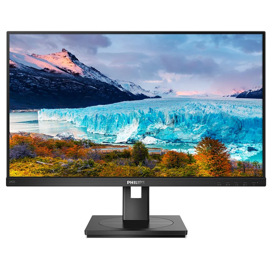 Monitorius Philips S Line 242S1AE/00 LED ekranas 60,5 cm (23.8") 1920 x 1080 pikseliai „Full HD“ Juoda