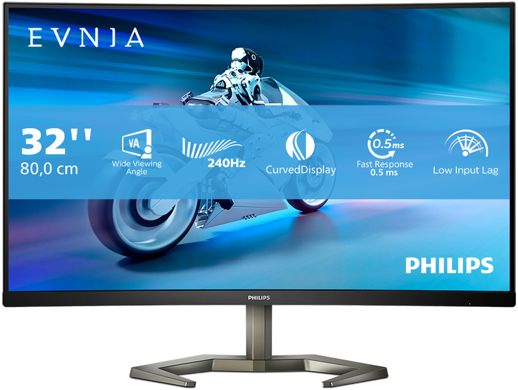 Žaidimų monitorius Philips Momentum 32M1C5200W/00, 31.5", VA, 1920 x 1080, 240 Hz, 0.5 ms, 16:9