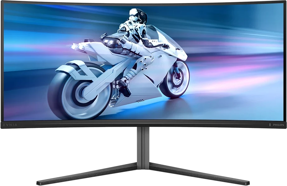 Monitorius Philips Evnia Curved Gaming Monitor, OLED 3440x1440, Juodas/Pilkas 34M2C6500/00