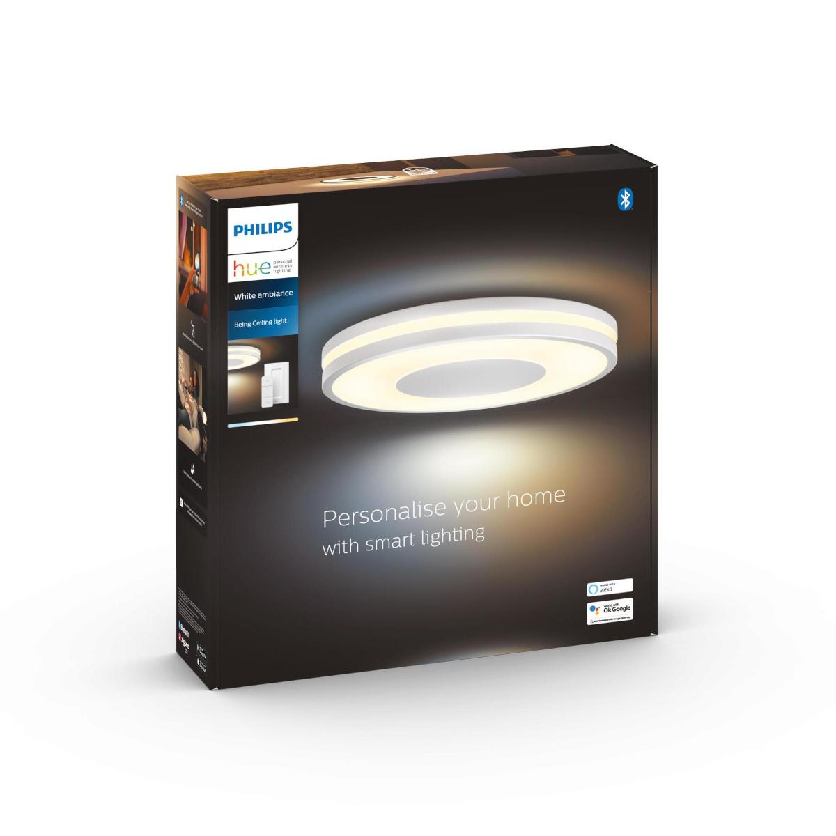 Lubinis šviestuvas „Philips Hue“ šviestuvas, baltas, 1x27W, 24V