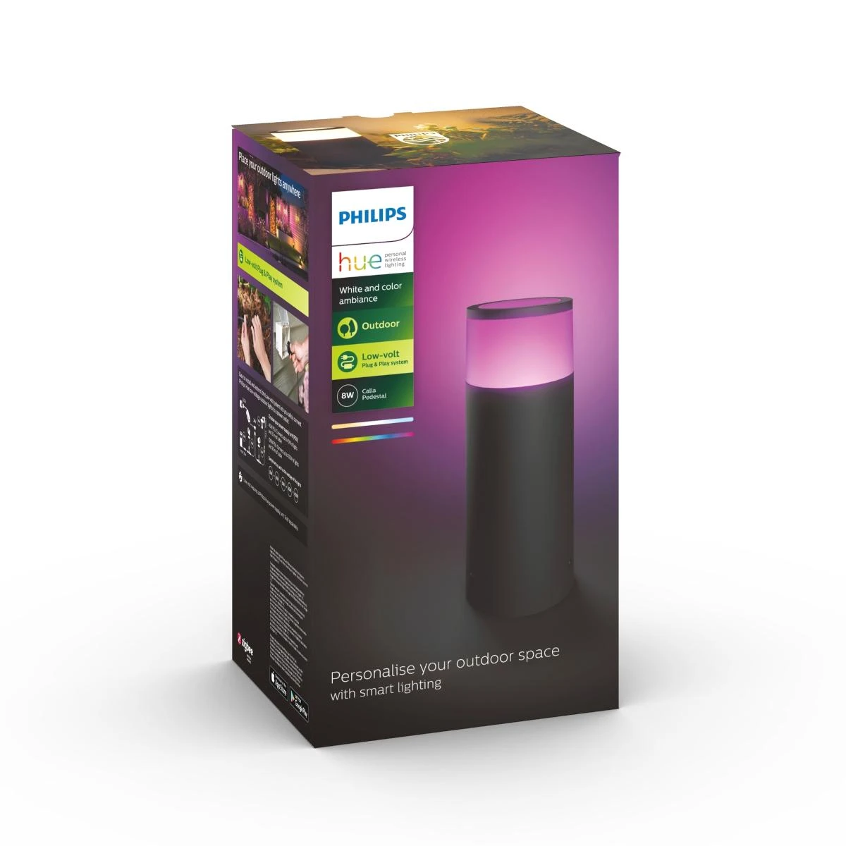 Philips Hue Baltas and colour ambience Lauko pagrindas „Calla“