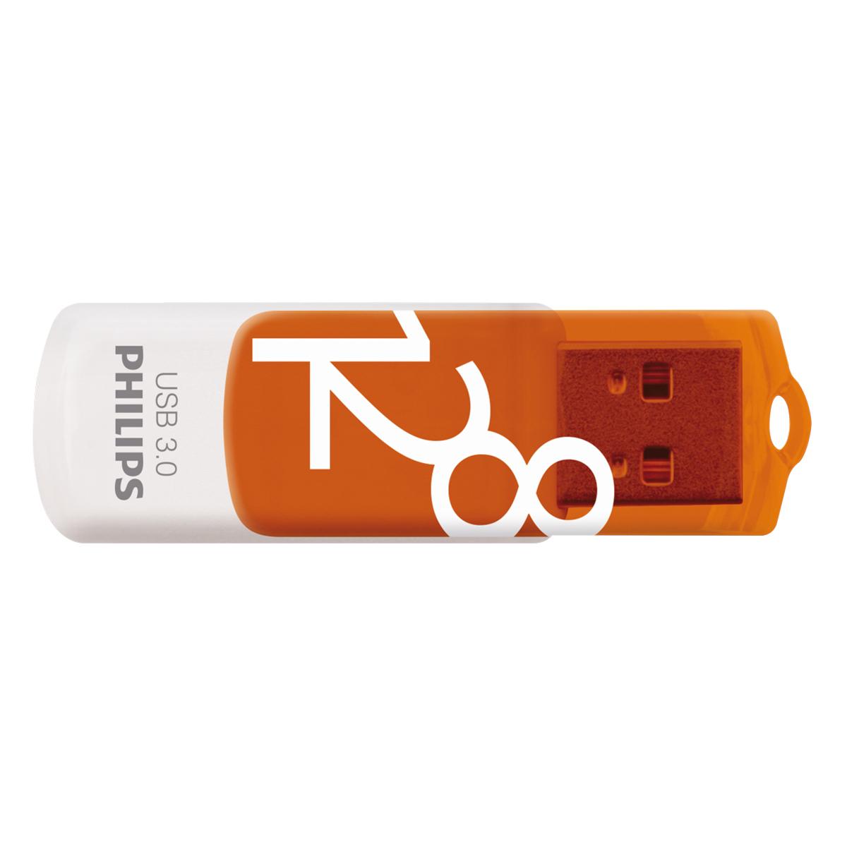 Oranžinė atmintinė Philips USB 3.0 128GB Vivid Edition Sunrise Oranžinė