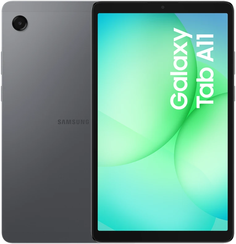 Samsung | Galaxy | Tab A11 (X130) | 8.7 " | Pilkas | TFT LCD | 800 x 1340 pikselių | Mediatek | Helio G99 | 4 GB | 64 GB | Wi-Fi | Front camera | 5 MP | Rear camera | 8 MP | Bluetooth | 5.3 | Android | 15