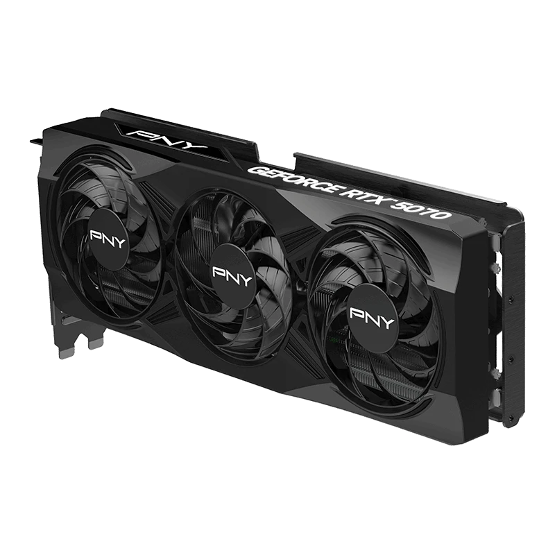 Vaizdo plokštė PNY GEFORCE RTX 5070 12GB su trimis ventiliatoriais