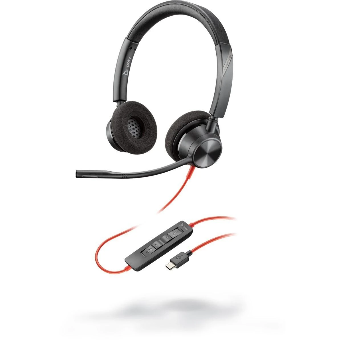 Ausinės Plantronics POLY Blackwire 3320 BW3320-M USB-C