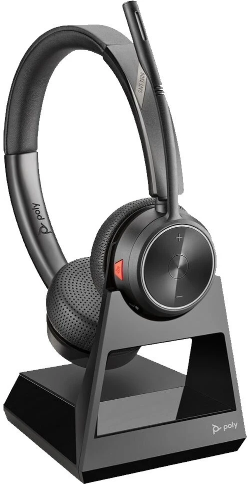 Poly Savi 7220 Office, S7220 D, OTH, BIN, DECT Poly Ausinės Savi 7220 Office Su mikrofonu On-ear Belaidės Juodas