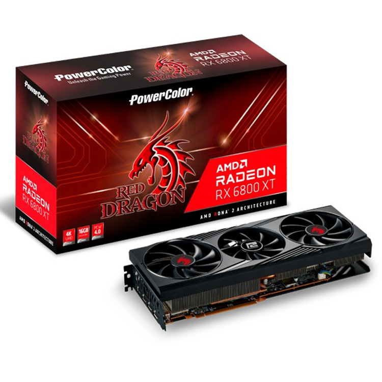 Vaizdo plokštė Powercolor Red Dragon AMD Radeon RX 6800 XT 16GB GDDR6