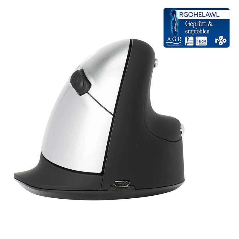 R-Go Tools HE Mouse Vertikali Ergonomiška pelė, dešinei rankai, belaidė