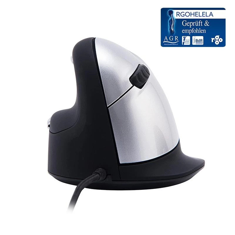 R Go Tools R-GO HE Pelė ERGONOMIŠKAS DIDELIS - KAIRIARANKIUI, LAIDINIS