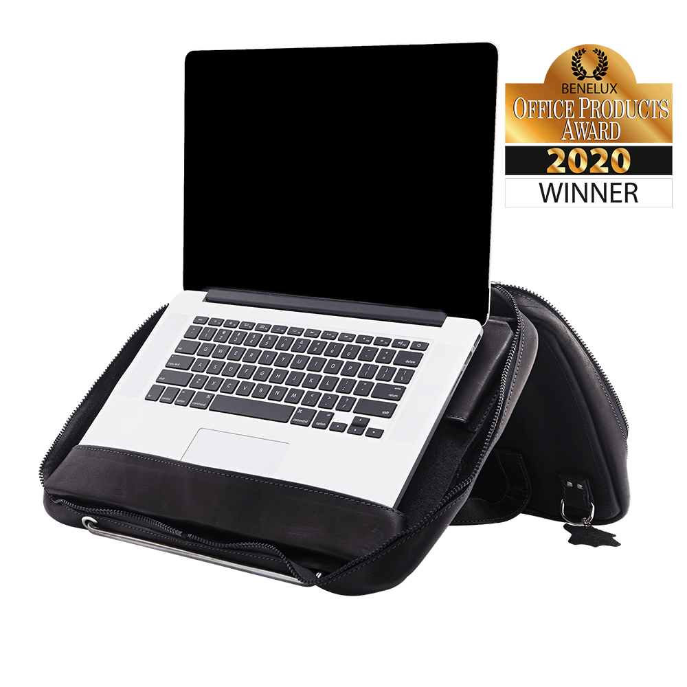 Nešiojamų kompiuterių dėklas-stovas R-GO TOOLS RGOAVLAPBL 15.6"
