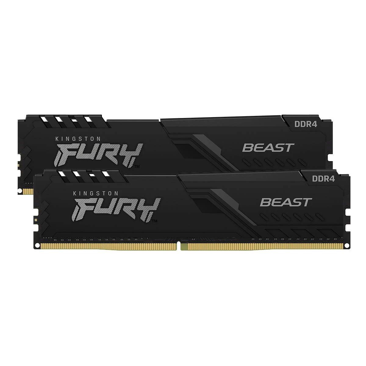KINGSTON 32GB 3200MHz DDR4 CL16 DIMM rinkinys iš 2 1Gx8 FURY Beast Juodas