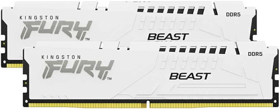 RAM Kingston KF560C30BWEK2-32 32GB 6000MT/s DDR5 CL30 DIMM (Kit of 2) FURY Beast Baltas EXPO | Kingstonas