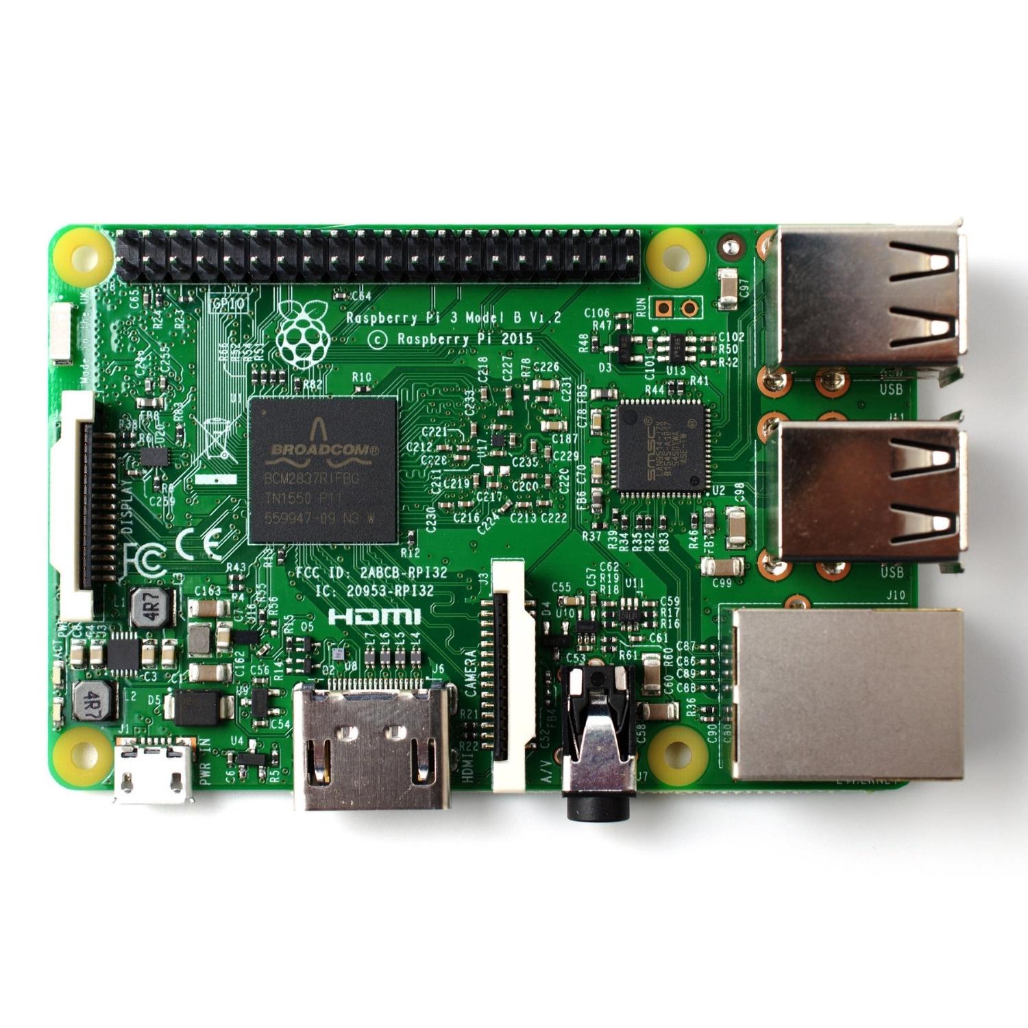 Raspberry Pi 3 Modell B 1GB | ARM Cortex-A53 4x 1,20GHz, 1GB RAM, WLAN, Bluetooth, LAN, 4x USB