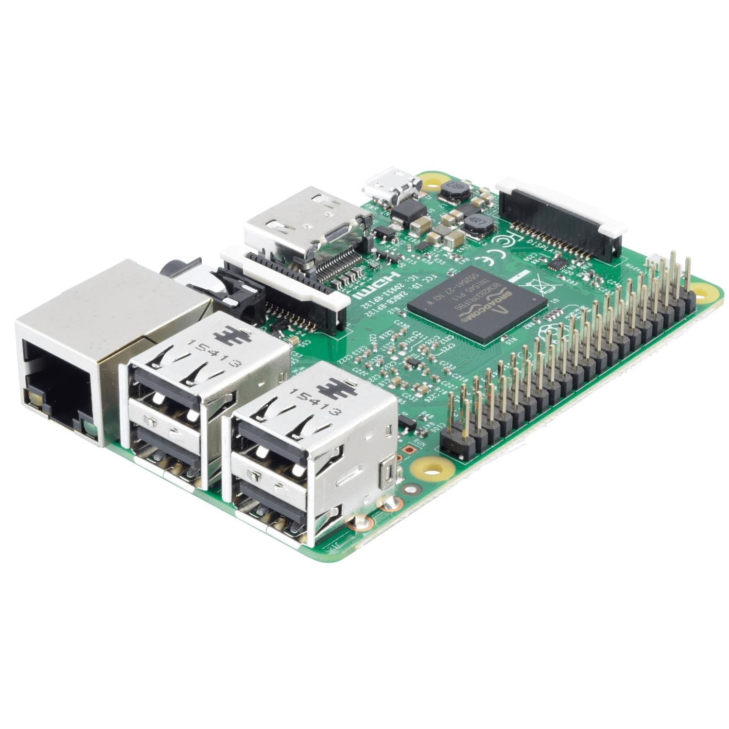 Raspberry Pi 3 Modell B 1GB | ARM Cortex-A53 4x 1,20GHz, 1GB RAM, WLAN, Bluetooth, LAN, 4x USB