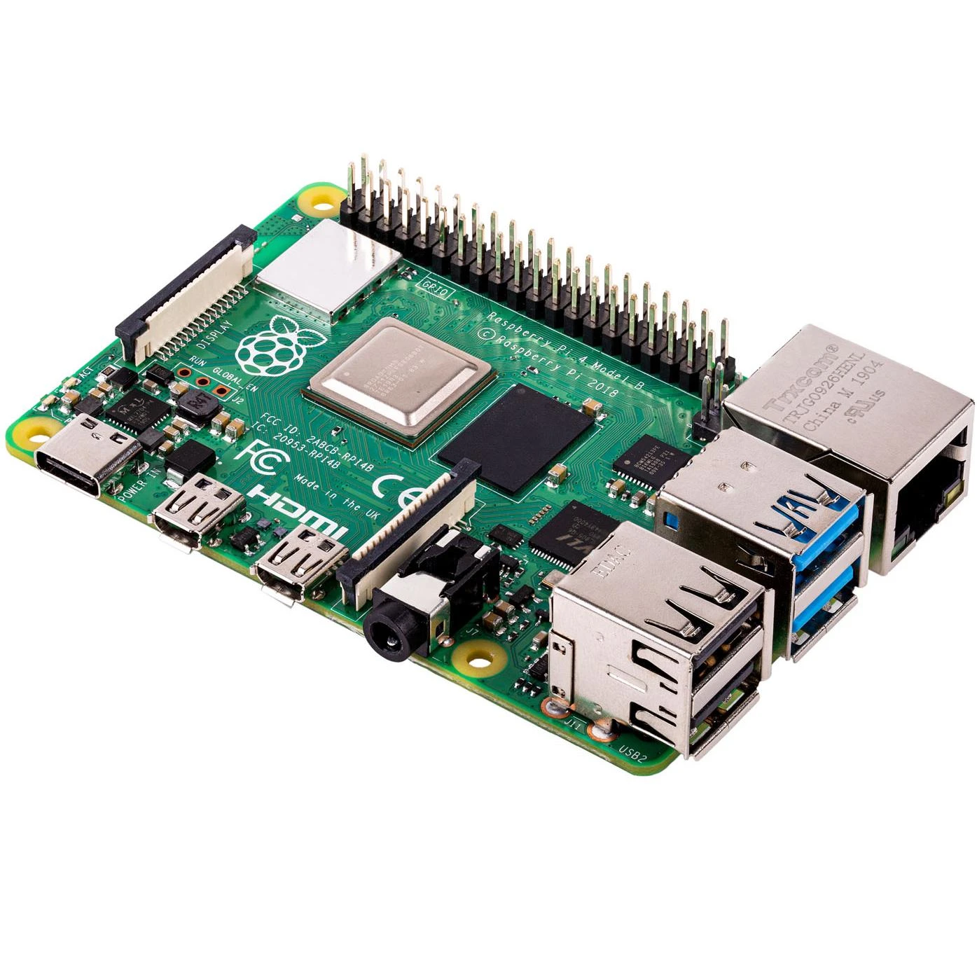 Raspberry Pi 4 modelis B WiFi DualBand Bluetooth 2GB RAM 1.8GHz