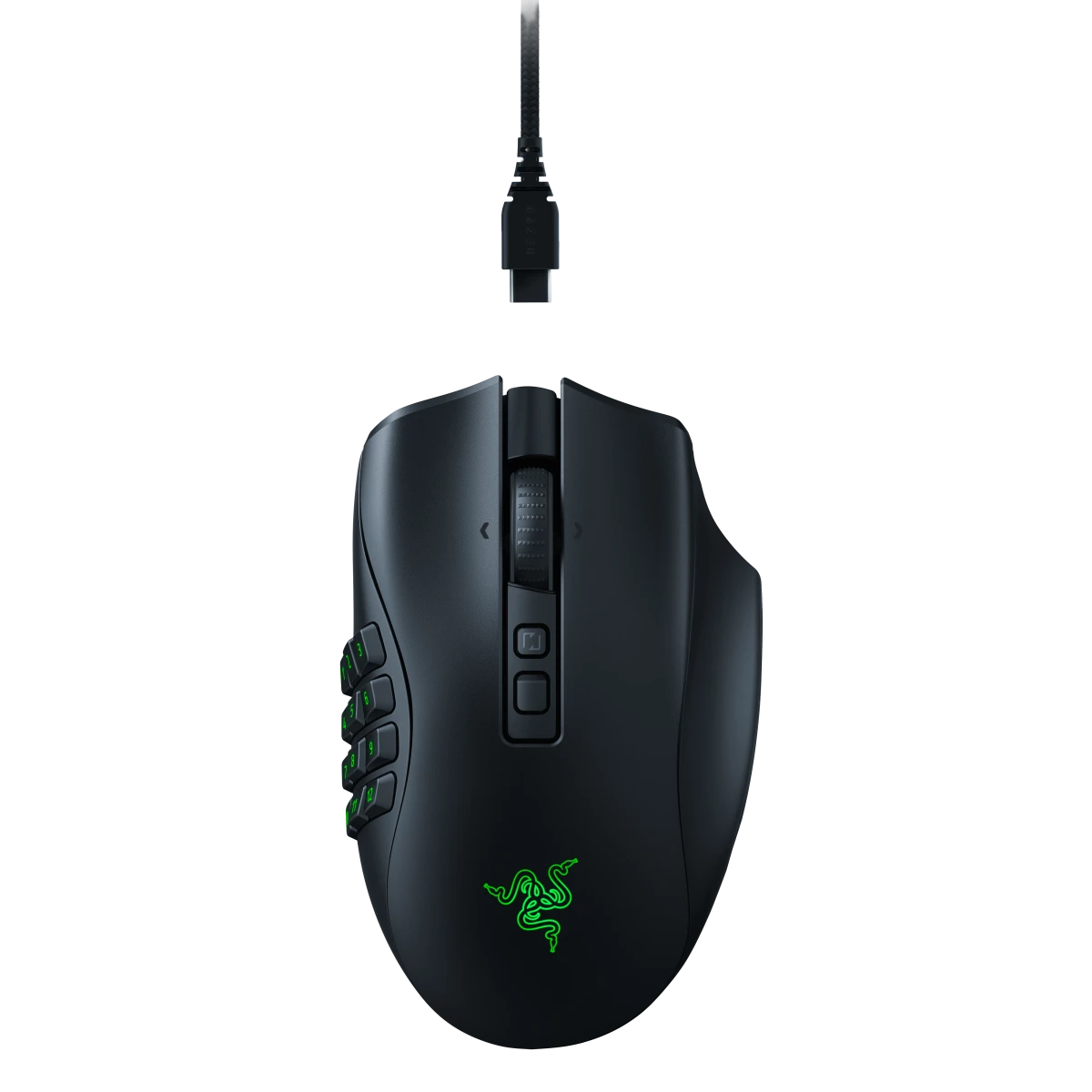 Razer | Naga V2 Pro | Pelė žaidimams | Wireless | 2.4GHz, Bluetooth | Juodas | Yes