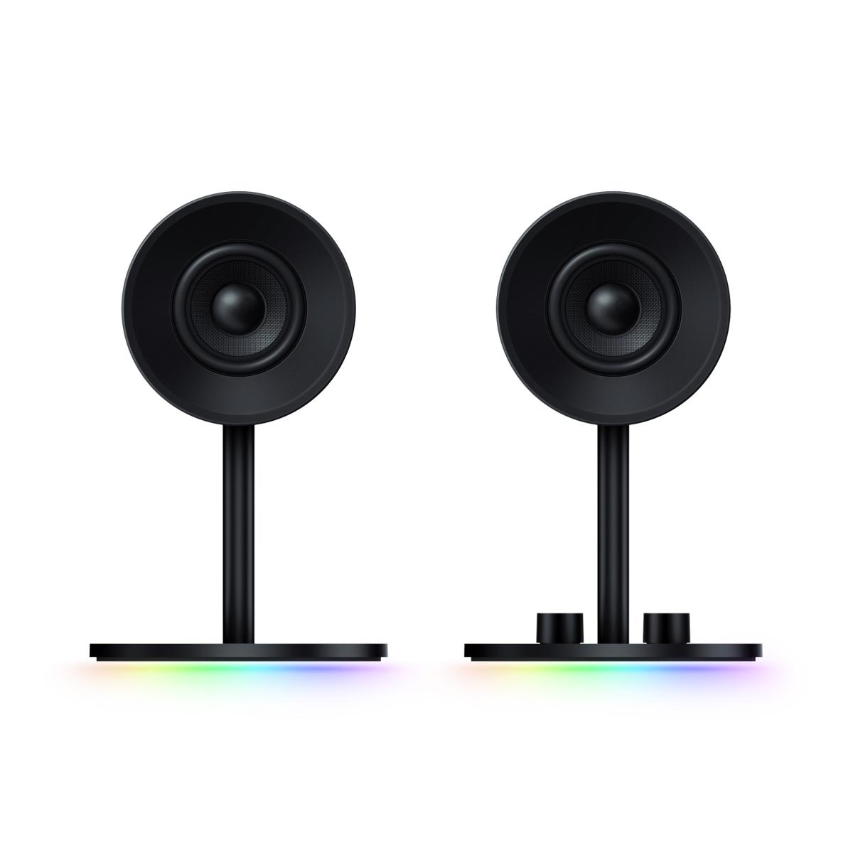 Kolonėlės Razer Nommo Chroma (Juodos) su apšvietimu