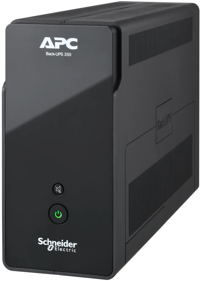 APC maitinimo šaltinis avarinis BK350G2I Back-UPS BK 350VA 6x IEC C13 išvadai