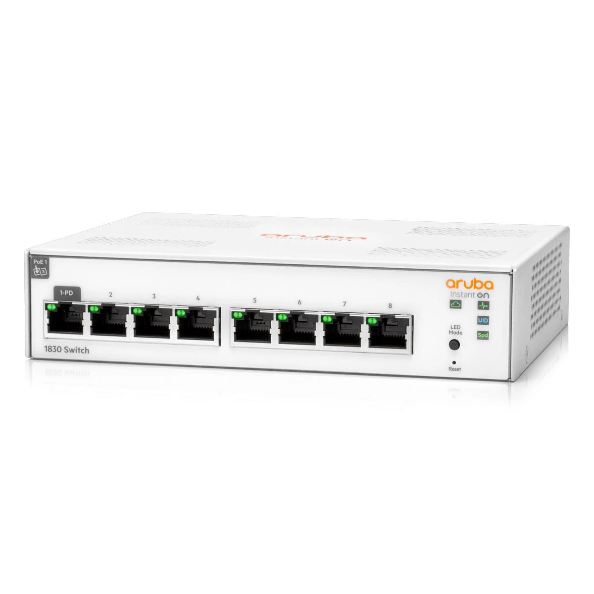 Šakotuvas Hewlett Packard (HP) Įjunkite HP Aruba Instant On 1830 8G (JL810A)