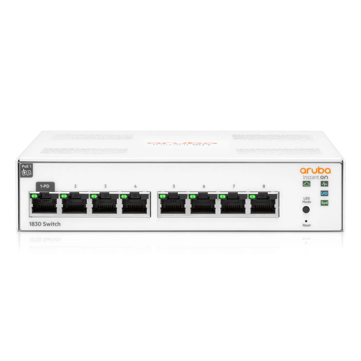 Šakotuvas Hewlett Packard (HP) Įjunkite HP Aruba Instant On 1830 8G (JL810A)