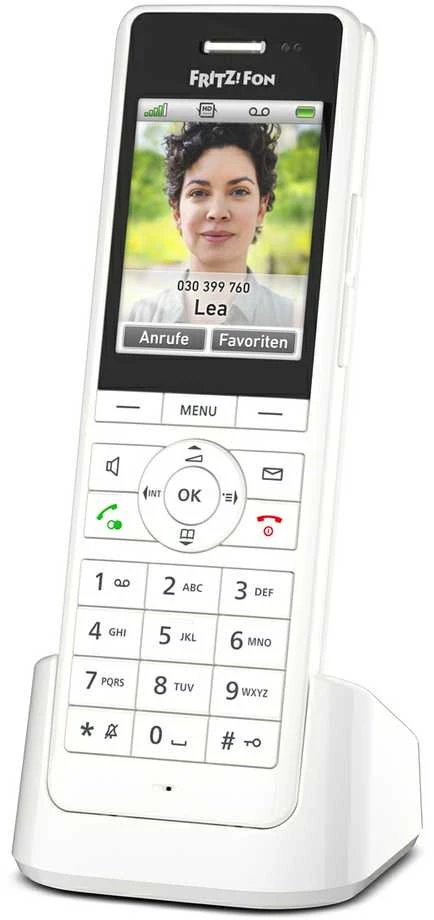 AVM Fon FRITZ! X6 DECT telefonas Skambintojo ID Balta