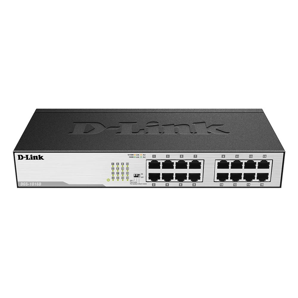 Šakotuvas Jungiklis D-Link DGS-1016D/E (16x 10/100/1000Mbps)