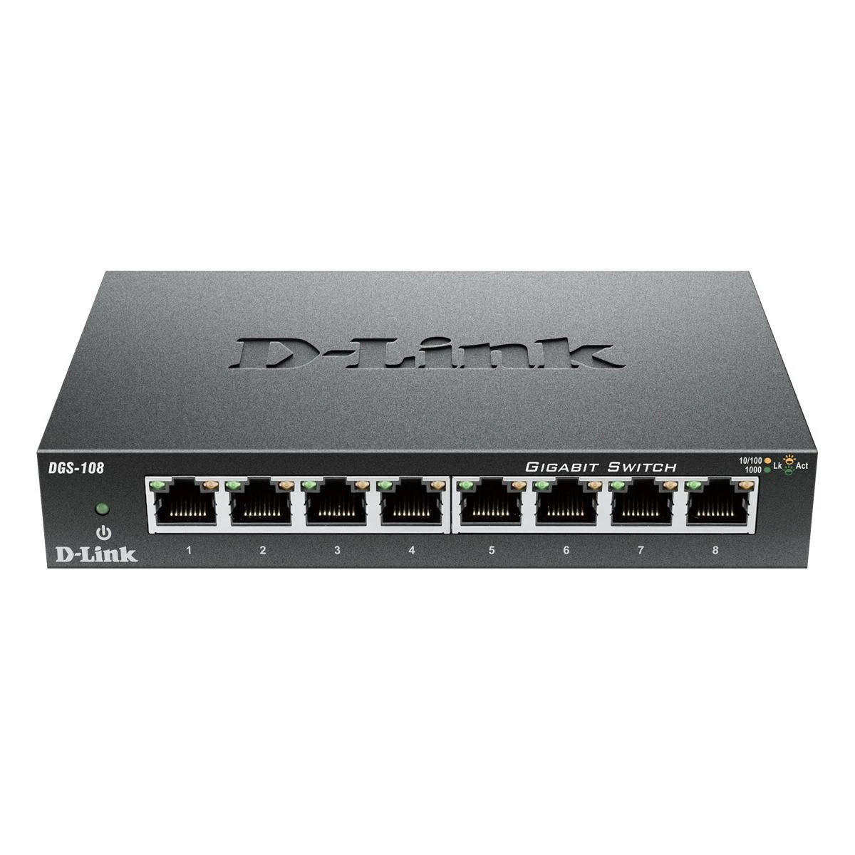 Šakotuvas D-Link DLINK DGS-108/E 8 prievadų Gigabit jungiklis
