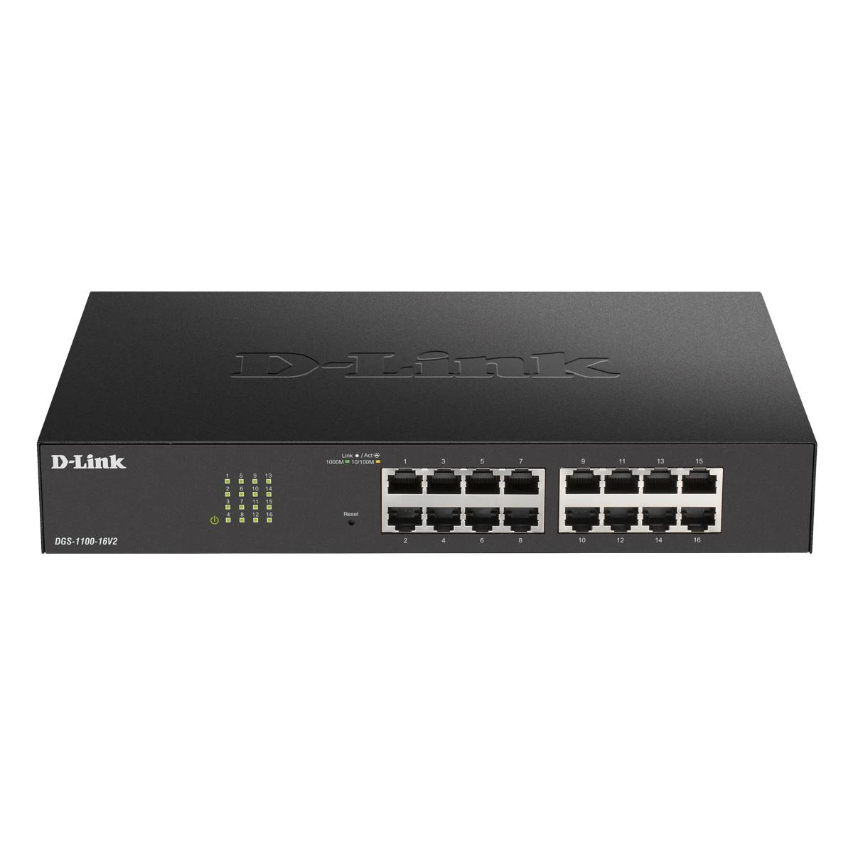 Šakotuvas D-Link DGS-1100-16V2 Valdomas L2 Gigabit Ethernet (10/100/1000) Juoda