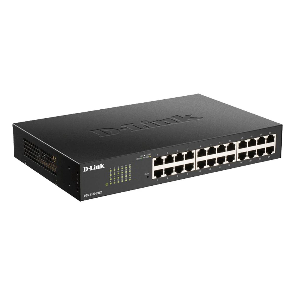Šakotuvas D-LINK 24 prievadų Layer2 PoE Gigabit Smart Switch 24x 10/100/1000Mbit/s TP RJ-45 prievadas, iš kurio 12 x PoE 802.3af/802.3at802.3x srautas