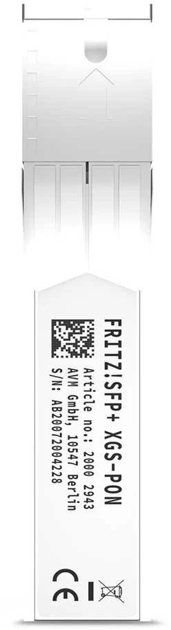 Maršrutizatorius AVM FRITZ! SFP XGS-PON, Šviesolaidinis kabelis, 10000 Mbit/s, SFP, SFP, 20000 m, 1270 nm