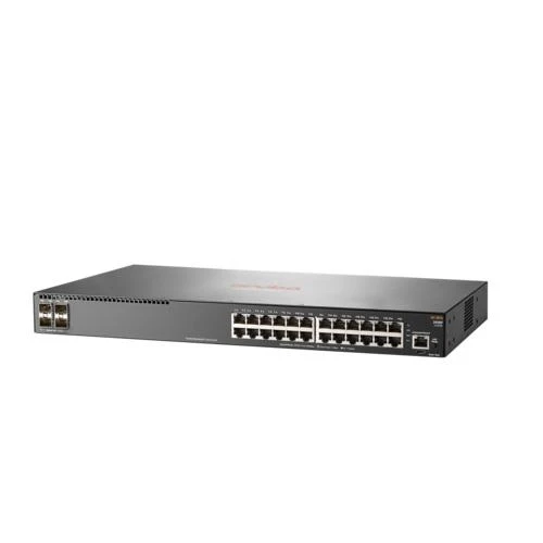 Šakotuvas Hewlett Packard (HP) HPE Aruba 2930F 24G PoE+ 4SFP+ komutatorius (JL255A)