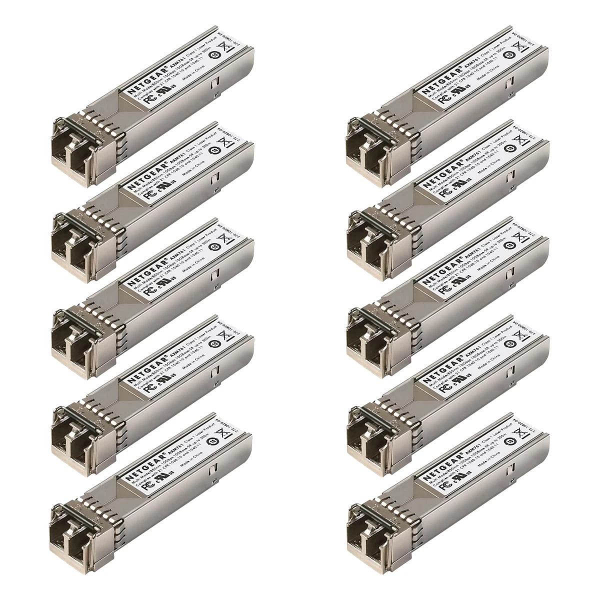 Šakotuvas NETGEAR ProSafe 10GBASE-SR SFP+ – 10 vienetų AXM761 modulių – masinis