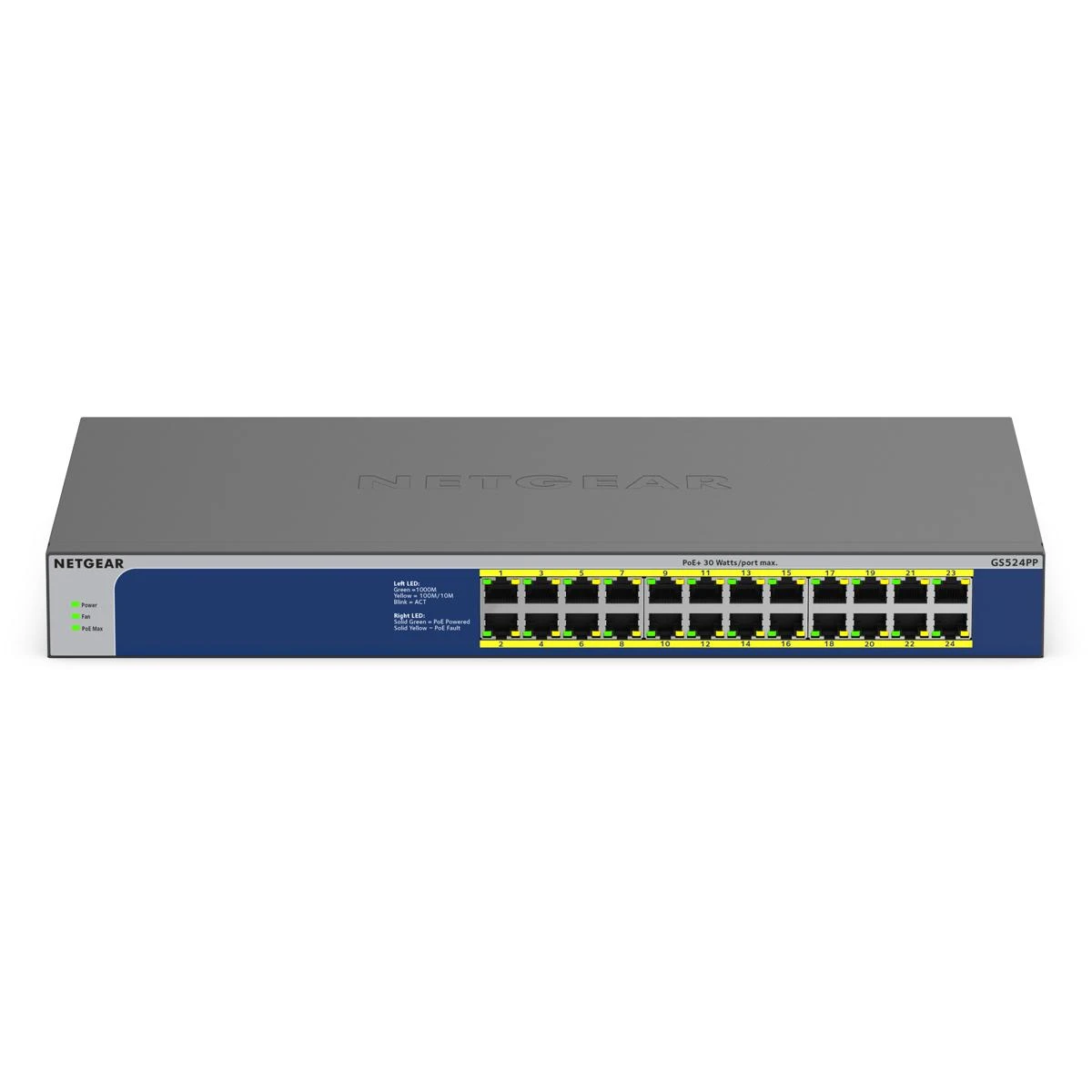Šakotuvas Netgear 24-PORT GB UNMGD POE+ SWITCH - 300 WATT HIGH POWER