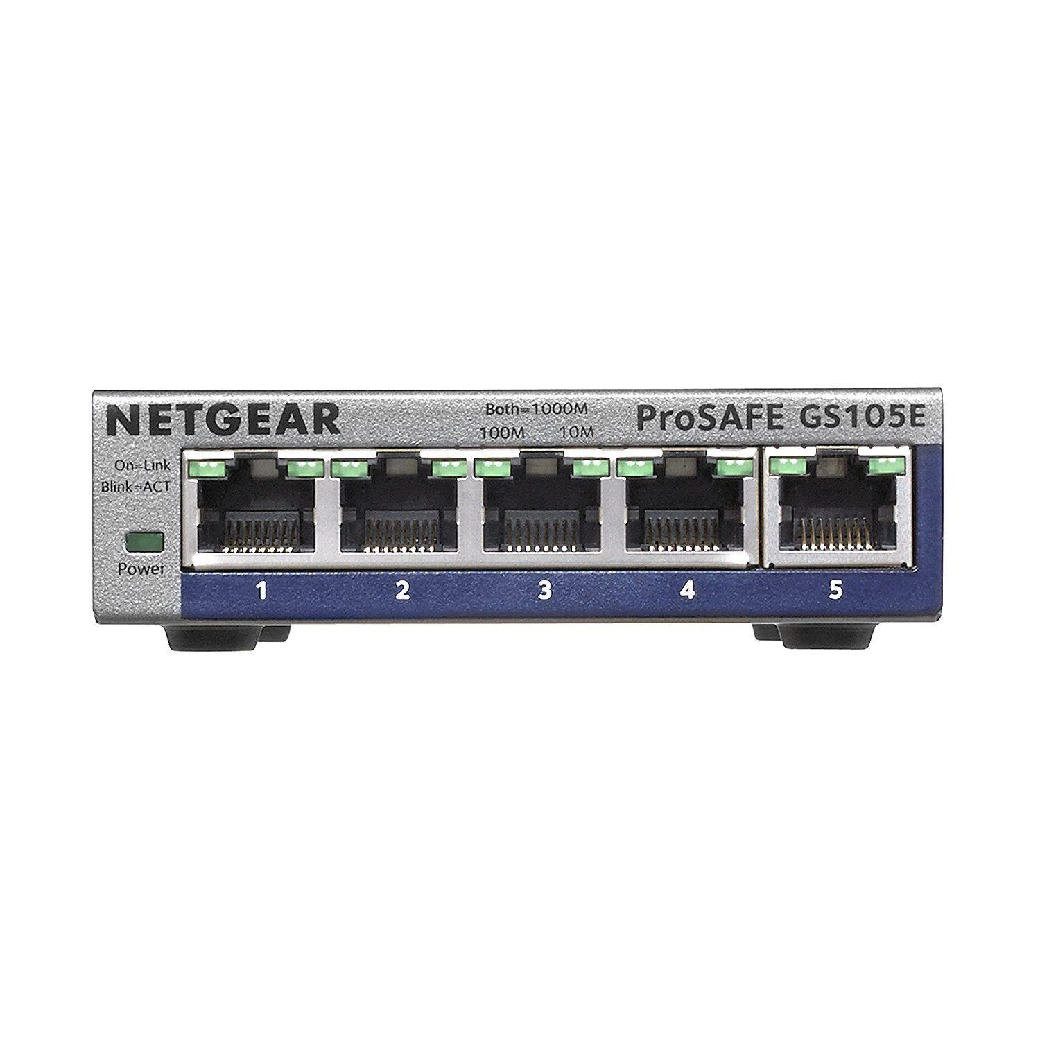 Šakotuvas Netatmo Netgear Switch GS105E žiniatinklio valdymas, stalinis kompiuteris, 1 Gbps (RJ-45) jungtys kiekis 5, maitinimo tipas išorinis