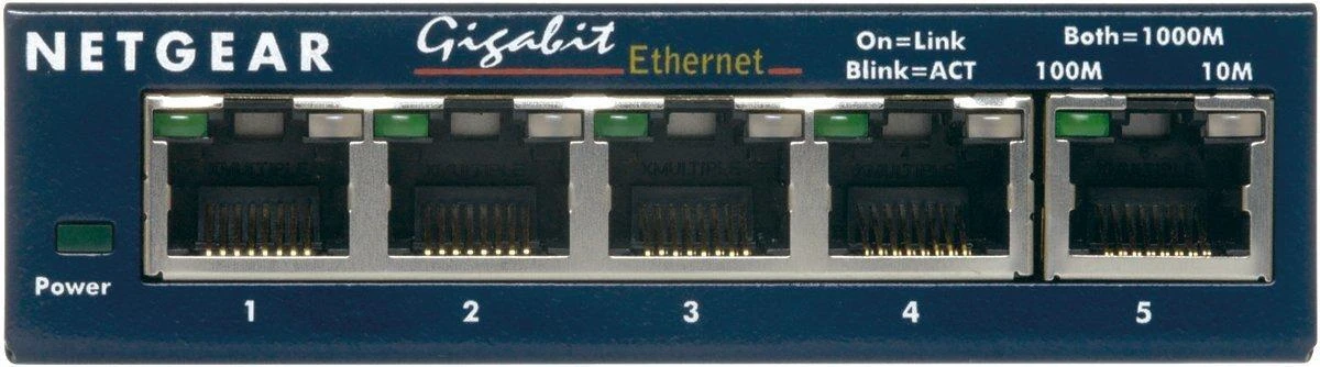 Šakotuvas Netatmo Netgear Switch GS105GE Nevaldomas, Stalinis kompiuteris, 1 Gbps (RJ-45) jungtys kiekis 5, Maitinimo tipas Išorinis