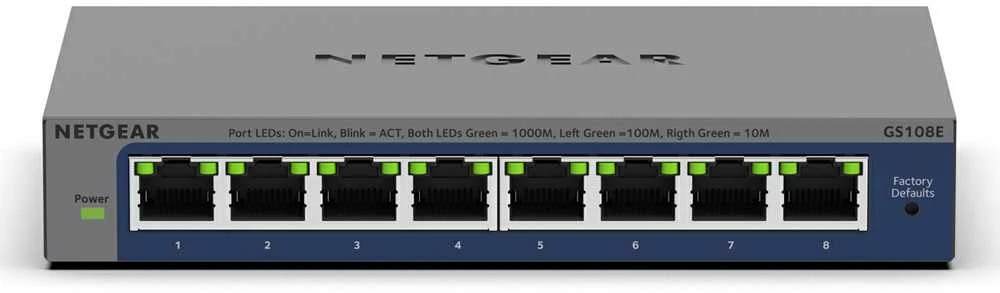 Šakotuvas Netgear GS108E-400EUS