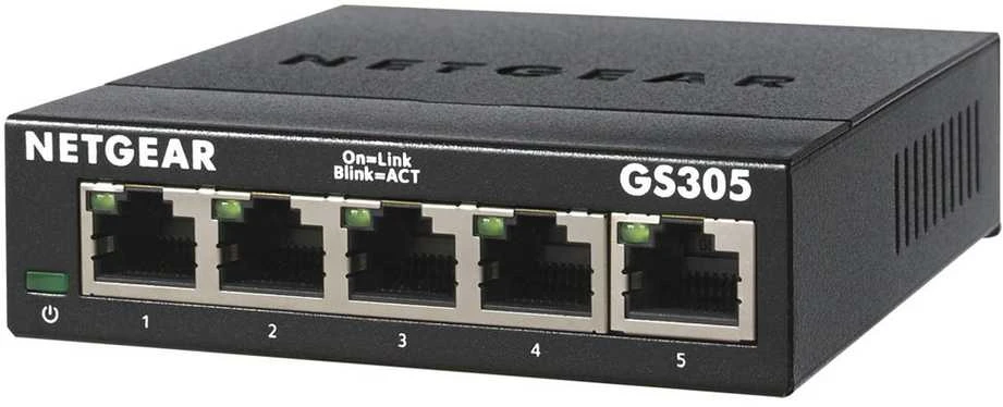 Šakotuvas NETGEAR GS305 SOHO nevaldomas jungiklis [5x Gigabit Ethernet]