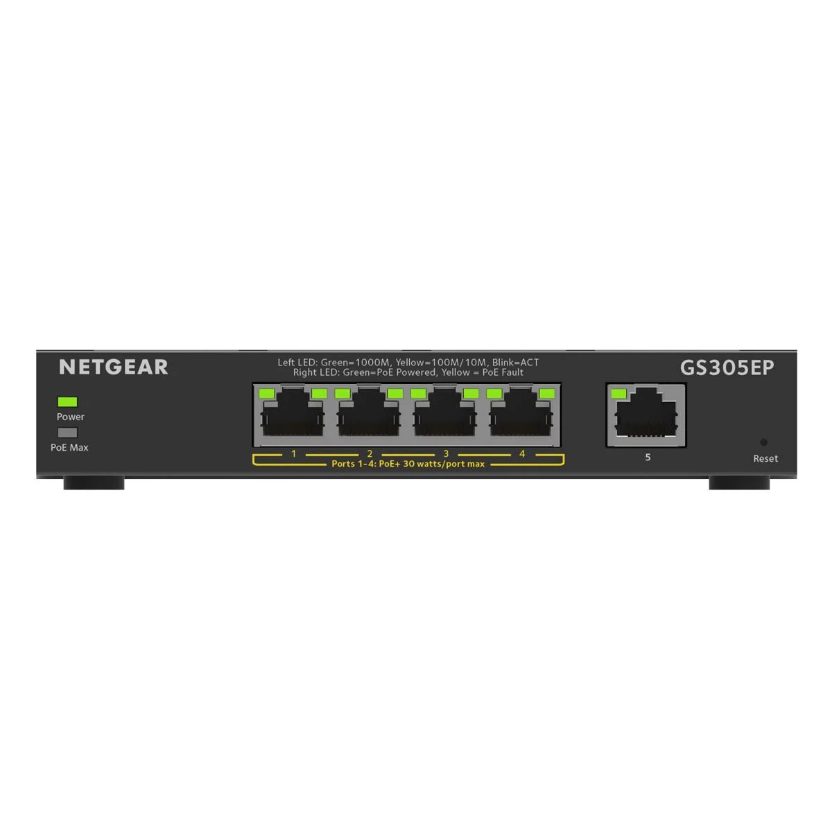 Šakotuvas NETGEAR 5PT GE Plus jungiklis W/POE+